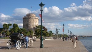 La Torre Blanca de Salónica, en la época otomana. (Foto Flickr de Alexanyan)