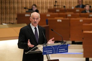 George Papandreou, primer ministro de Grecia (Foto Flickr de Council of Europe)