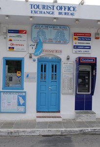 Punto de información turística en las Cícladas (Foto Flickr de PedroBlanco)