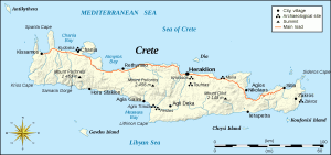 Mapa de Creta